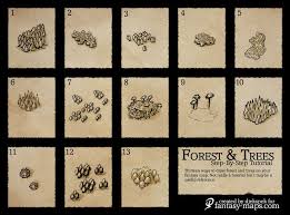 Trees On Maps Reference By Djekspek On Deviantart Fantasy Map Fantasy Map Making Fantasy World Map