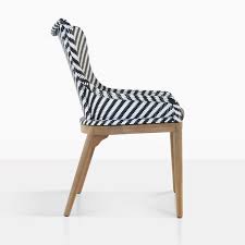 Bugg Teak And Wicker Outdoor Dining Chair Outdoor Dining Chairs Wicker Dining Chairs Dining Chairs