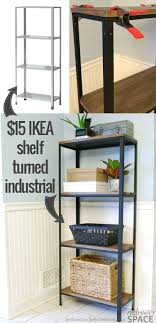 Free shipping on prime eligible orders. Remodelaholic Wood And Metal Ikea Hack Industrial Shelf
