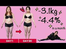30日で体重3 1kg 体脂肪率4 4 やせた運動メニュー公開 youtube workout challenge knee up side lunges