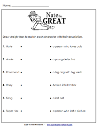 Please create a new list with a new name; Nate The Great Worksheets