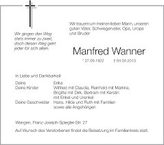 Kirsty foote, johannes reinhold, emma p. Traueranzeigen Von Manfred Wanner Schwaebische De Trauerportal