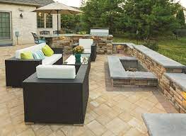 Paver And Wall Design Ideas Fire Pit Patio Fire Pit Backyard Patio
