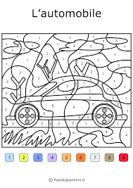 Conta E Colora Da Stampare Disegni Da Colorare In Base Ai Numeri Pianetabambini It Disegni Da Colorare Disegni Disegni Bambini