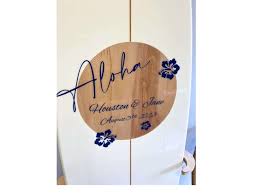 The Venue Wedding Signature Surfboard Wall Art