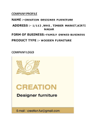 In case you are feeling a bit creative, you could try your hand at coming up with a completely new business name. Report Creation Designer Operation Management Furniture Manufacturing