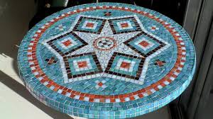 Diy Mosaic Garden Table Design Glue Grout Finish Youtube Mosaic Tile Table Mosaic Table Top Mosaic Tile Designs