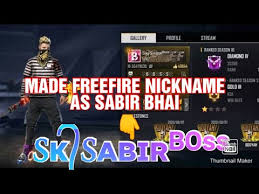 I unlocked this on eu servers. How To Make Freefire Nick Name As Sk Sabir Boss Gigs Gyan Vip Need To Watch Freefire Player Youtube