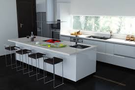 white kitchen design island
