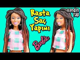 Barbie Rasta Sac Yapimi Kendin Yap Barbie Sac Modelleri Oyuncak Yap Youtube Barbie Oyuncak Barbie Rasta
