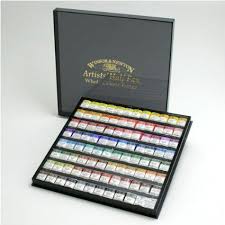 Amazon Com Windsor Newton Artist Watercolor Half Pan 96 Color Set Japan Import Toys Games Stationery Art Watercolor Supplies Art Techniques