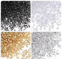 HARFINGTON 68 g lascas de vidro triturado 1-3 mm galvanoplastia irregular,  granulado quebrado, vidro grosso para artesanato, decoração de arte de ...