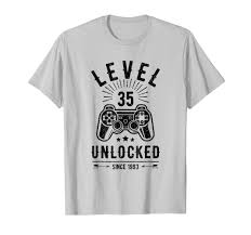 Diy network explains how to use a level and which to choose depending on the task. Level 35 Unlocked Tshirt 35th Birthday Gamer 35 Yo Teechatpro