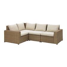 Solleron Modular Corner Sofa 3 Seat Outdoor Brown Hallo Beige Ikea Outdoor Seat Pads Modular Corner Sofa Ikea Outdoor