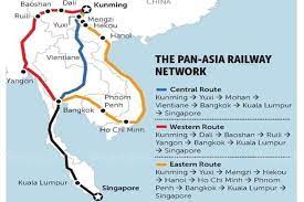 Handy offline train map no internet needed! China Has An Ambitious Plan To Establish Three Rail Routes Called The Pan Asia Railway Network To Foster Rail Connections Between Bangkok Asia Southeast Asia