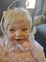 Vintage Porcelain Pink Angel Doll With Gold Halo, Vintage Sitting Angel  Doll, Pink Angel Doll Gift