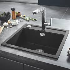 grohe k700 built in sink granite black