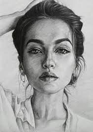Beautiful Portrait Drawing By Lika Sunik Art Illustraition Draw Portrait Dessin Dessin Visage Dessins D Art Au Crayon
