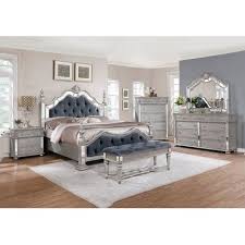 Get extra 5% off with coupon click here! Rosdorf Park Federico Standard 4 Piece Bedroom Set Bed Upholstered In Gray Size Queen Wayfair In 2021 Bedroom Set 5 Piece Bedroom Set Bedroom Furniture Sets