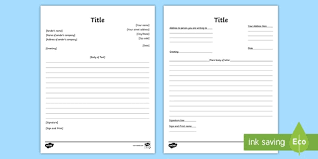 Visit tim's printables for a printable 5th grade writing prompts pdf, ideal for creative writers, language arts teachers and homeschooling parents. Editable Formal Letter Writing Templates Teacher Made