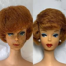 I couldn't remember if I shared her with you guys or not, so here is what  might be, a duplicate post.. 🫣🤣😅 Her hair was her biggest flaw. It was  cut, so