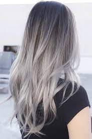 White blonde ombre on straight hair if you have naturally straight hair and you don't like curling it, simply give it some life & attitude by getting a set of white blonde ombre. 15 Grey Ombre Hair Ideas To Rock This Year Grey Ombre Hair Grey Hair Color Hair Styles