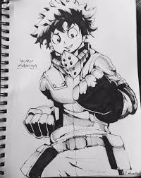 Izuku midoriya de niño siempre veía un antiguo video de un héroe haciendo su debut (all might) y decía que cuando tenga su 'individualidad' ('superpoder') sería alguien como él. Izuku Midoriya Fanart D Bokunoheroacademia