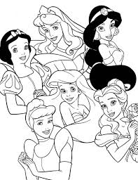 Nov 17 2019 planse de colorat cu printese disney. Plansa De Colorat Cu Printesele De La Disney