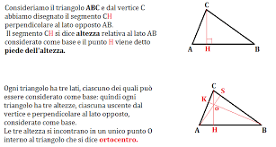 La parola più votata ha. Altezze Di Un Triangolo E Ortocentro Geometria Medie