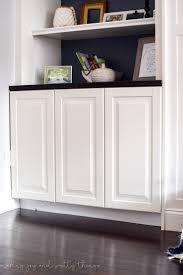 Ikea Hack Kitchen Cabinets Turned Built Ins Bookshelves In Living Room Ikea Built In Ikea Hack Kitchen