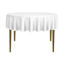 For your wedding, avoid round tablecloths made of plastic! 120 Inch Round Tablecloth Wayfair