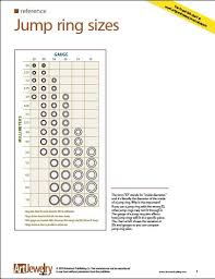Chart Jump Ring Sizes And Gauges Art Jewelry Magazine