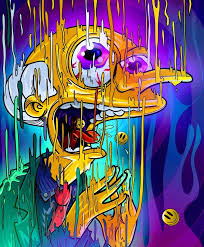 Pin By Lachicadelastrenzas On Les Simpson Simpsons Art Bart Simpson Art Psychedelic Art