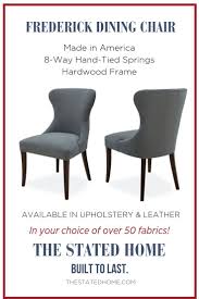 A Modern Take On A Traditional Wingback Style This Dining Chair Can Keep A Traditional Look Or Be A Great Contrast To A Dining Chairs Chair Host Dining Chairs