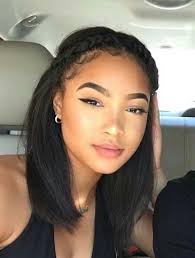 Straight and wavy hair texture: Black Natural Hairstyles For Medium Length Hair Straight Hairstyle Directory
