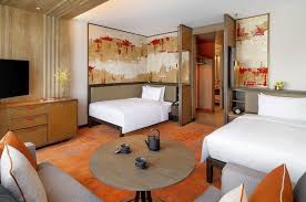 Grand Hyatt Xi An Xi An Room 2 Twin Beds Guest Room Luxury Hotel Room Twin Beds Guest Room Hotel Room Interior