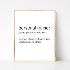 Personal Trainer Personal Trainer Gift Pt Gift Fitness Instructor Gift Wall Art Birthday Present Ideas Printable Gifts Gym Studio Art Gifts For Personal Trainer Trainer Gifts Personal Trainer