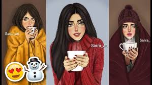 #loveyourself أصمم الأزياء فقط من أجل أن أصبح شخص جيد. Winter Drawings 2019 Youtube