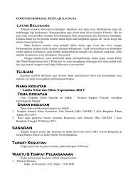 Sebelum membuat proposal lihat dahulu contoh pembuatan proposal pengajuan dana dan struktur dari sebuah proposal yang benar. Contoh Proposal Pengajuan Dana