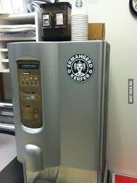 Starbucks coffee machines for office. The Sign For The Starbucks Coffee Machine In My Dad S Office 9gag