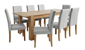 Buy Argos Home Miami Xl Extending Table 8 Grey Chairs Dining Table And Chair Sets Argos In 2020 Cheap Dining Room Chairs Gray Dining Chairs Dining Table Chairs