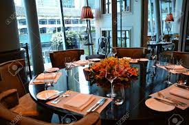 Click the images to view more information. Round Dining Table In Fine Dining Restaurant Stock Photo Picture And Royalty Free Image Image 16896490