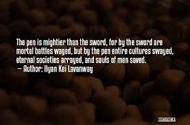 Top 32 Sword And Pen Quotes Sayings