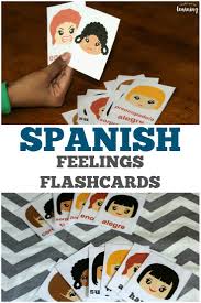 Printable Spanish Feelings Flashcards Look Were Learning