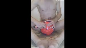 10 I destroy a soccer ball and cum on him