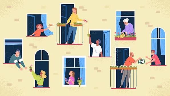 8,900+ Neighbor Illustrations - iStock