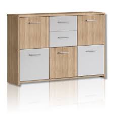 Schau Mal Was Ich Bei Roller Gefunden Habe Sideboard Sonoma Eiche Weiss 114 Cm Breit Kommode Flur Schrank Selbst Gestalten Sideboard Flur