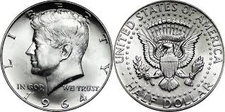 1964 Kennedy Half Dollar Value 90 Silver Coin Helpu Kennedy Half Dollar Dollar Coin Value Rare Coin Values