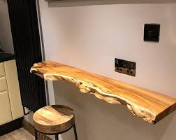 Etsy Your Place To Buy And Sell All Things Handmade Rustic Floating Shelves Floating Shelves Wood Bar Table