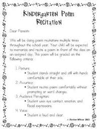 This provided students with an opportunity to exhibit their talent through their. Monthly Poem Recitation For Kindergarten Poem Recitation Poems Letter To Parents